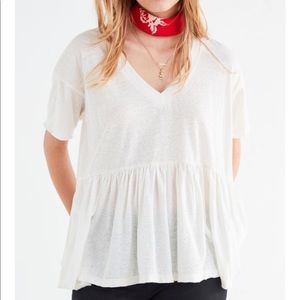 Truly Madly Deeply V-Neck Babydoll Tee